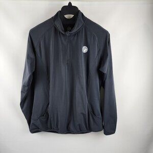 Buc-ees Pullover Womens 2XL Black 1/4 Zip Long Sleeve Stretch